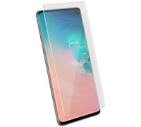 Pellicola protettiva in vetro temperato curvo Avizar + kit LED + adesivo liquido per Samsung Galaxy S10