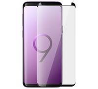 Pellicola protettiva in vetro temperato Avizar con bordi curvi neri per Samsung Galaxy S9
