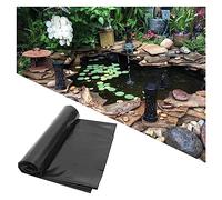 Pellicola impermeabile e flessibile in HDPE per laghetti, acquacoltura, laghi artificiali e fiumi, 4 x 5 m, colore nero