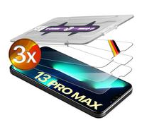 Pellicola in Vetro Temperato iPhone 13 Pro Max 10H Set 3 Pezzi con Applicatore