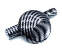 Pellicola in vinile in fibra di carbonio for auto, rotolo nero lucido con attrezzi, nastro adesivo antigraffio fai da te for dettagli(50x100cm)