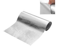 Pellicola Isolante In Alluminio, 100 x 180cm Coperta Termica Alluminizzata, Pellicole Alta Temperatura Adesivo, Rotolo Isolante Termico, Paracalore Termo Isolante per Tubo Scarico Auto Moto