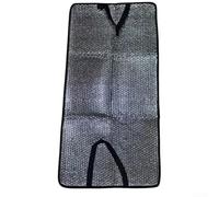 Pellicola isolante in lamina di alluminio per condizionatori d'aria per esterni, impermeabile, a risparmio energetico, custodia protettiva per compressore AC, colore argento (120 x 60 cm)