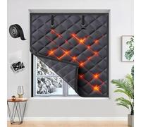 Pellicola Isolante per Finestre, 50 x 150cm 90 x 120cm 140x220cm 160x250cm Window Pellicola Protettiva Antifreddo Kit Isolamento Finestre Inverno Una Facile Installazione(Black,39x71in/100x180cm)
