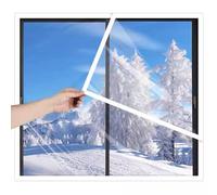 Pellicola Isolante per Finestre, 50x185cm Isolante Termico Trasparente per le Finestre, Include Nastro Biadesivo per