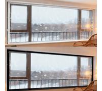 Pellicola Isolante per Finestre di Grandi Dimensioni per Interni, Kit di Isolamento per Porte e Finestre, Blocca Le Correnti D'aria, Kit Isolante per Pellicole in Plastica(Bianco,60x70cm)