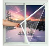 Pellicola Isolante per Finestre, Inverno Kit Isolante per Finestre, con Nastro Autoadesivo, per Isolamento Invernale Blocco Freddo, Portandoti un Inverno Caldo(150x280cm)