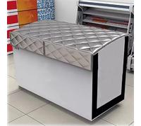 pellicola isolante raffreddamento Coperta isolante per congelatore color argento, larghezza 50 100 cm/copertura impermeabile per frigorifero, foglio di alluminio(B,W 90 CM L 140 CM)