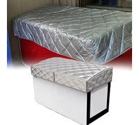 pellicola isolante raffreddamento Copertura per congelatore isolata in foglio di alluminio con magnete, protezione parasole altezza 20 cm per frigorifero per gelato(W 60 CM L 140 CM)