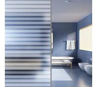 Pellicola opaca per finestre, design a strisce, autoadesiva, in PVC, 0,9 x 10 m, opaca, traslucida, per ufficio, bagno, porta in vetro, con protezione termica UV
