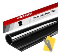 Pellicola oscurante per finestrini auto, non tagliata, 0,75 x 3 m, colore nero scuro 15%.