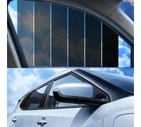 Pellicola oscurante per finestrini dell'auto, 50 x 300 cm, colore nero, autoadesiva, per finestrini dell'auto, protezione dai raggi UV e dal calore, protezione da schegge, diversa trasmissione della