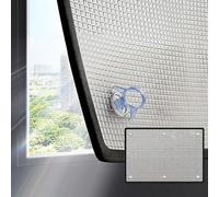 Pellicola Oscurante Per Vetri Finestre, Isolamento Termico In Foglio Di Alluminio Doppio, Barriera Termica E Anti Riflesso, Pellicola Isolante Per Veranda, Bagno E Lucernario, Nera 8mm