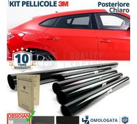 Pellicola Oscurante Vetri 3M per Hyundai ix20 Omologata OBSIDIAN 50 CHIARO Poste