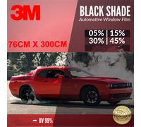 Pellicola Oscurante Vetri Auto Black Shade 3M™ BS 5/15/30/45% omologata 76cm x