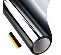Pellicola Oscurante Vetri Auto Nano-carbon Qualità Professionale Misure GRANDI PICCOLE Antigraffio Parasole Antiriflesso Termoformante Adesiva Finestrini Casa (5%-BLACK, 60 X 200 CM)