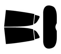 Pellicola Oscurante Vetri Auto Pre-Tagliata per-Opel Karl Rocks 5-Porte 2018-2019 Vetri Posteriori & Lunotto (50% Fumo Chiaro)