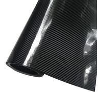 Pellicola Per Auto In Fibra Di Carbonio 5D, 5D Lucido Antivegetativa E Anti-UV Per Auto Adesivi Per Interni Ed Esterni Per Auto Adesivi Per Protezione Auto (nero,40cm*152cm)