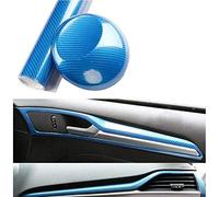 Pellicola Per Auto In Fibra Di Carbonio 5D, 5D Lucido Antivegetativa E Anti-UV Per Auto Adesivi Per Interni Ed Esterni Per Auto Adesivi Per Protezione Auto (blu,30cm*152cm)
