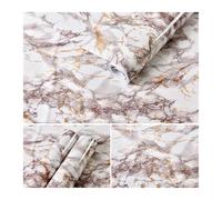 Pellicola Per Cucin Adesivo in marmo Pellicola da cucina resistente all'olio Stufa Carta da parati autoadesiva impermeabile Piastrelle for ristrutturazione di armadietti da bancone(04,1m x 60cm)