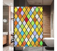 Pellicola per finestra privacy multicolore statici che si aggrappano per finestre senza colla, decorazione per finestre con blocco UV, controllo del calore, rivestimenti per finestre per
