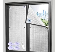 Pellicola per Finestre in Doppio Foglio di Alluminio da 9mm Pellicola Isolante Riflettente Protettiva Solare Pellicola Termica per Finestre La Privacy(55x80cm)