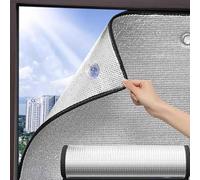 Pellicola per Finestre Riflettente con Isolamento Termico, Pellicola per Vetri con Controllo del Calore, Pellicola Anti UV per Finestre, Pellicola Isolante Termica in, Grey, 30x100cm/11.8x39.4in