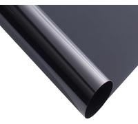 Pellicola per Finestre Riflettente Doppia Nera, Antiriflesso, Pellicola per Finestre A Due Vie, Privacy, Giorno E Notte, Pellicola di Vetro per La Privacy Balco P, Black, 30x300cm/(11.8x118.1in)