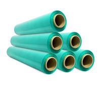 Pellicola per imballaggio, pellicola verde, carta film, rotolo di plastica protettiva per mobili, scatole trasloco, plastica copritutto, 50 cm x 300 m, estensibile - SIDI (6 pezzi, verde)