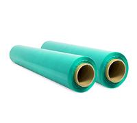 Pellicola per imballaggio, pellicola verde, carta film, rotolo di plastica protettiva per mobili, scatole trasloco, plastica copritutto, 50 x 300 m, estensibile - SIDI (2 pezzi, verde)