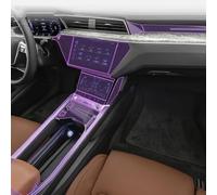 Pellicola per Interni Auto per Audi e-Tron 2020 2021 2022 2023,Pellicola per Interni Auto cruscotto Piano Console Centrale AntiGraffio Pellicola TPU,A-Transparent