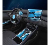 Pellicola per Interni Auto per BYD Atto 3 Yuan Plus 2024 2023 2022,Pellicola per Interni Auto cruscotto Piano Console Centrale AntiGraffio Pellicola TPU,A-Transparent