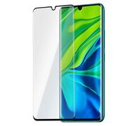 Pellicola protettiva in vetro temperato nero Avizar per Xiaomi Mi Note 10 Lite