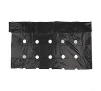 Pellicola per pacciamatura in PE perforata nera, 10 m x 0,95 m, con fori da 40 mm, per il controllo dell'orto, telo di copertura del terreno per prevenire l'erba (10 m x 0,95 m)