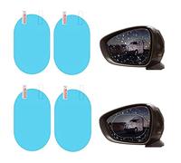 Pellicola per specchietto retrovisore per auto 4Pcs Pellicola anti appannamento impermeabile Pellicola anti-appannamento Adesivo per retrovisore esterno nei giorni di pioggia