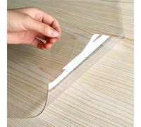 Pellicola per tavolo trasparente, robusta, resistente agli strappi, al metro, larghezza e lunghezza a scelta, per cucina, tavolo da pranzo, copertura trasparente, 1,5 mm, 130 x 150 cm