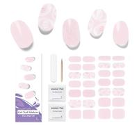 Pellicola per unghie UV indurente - 28 pezzi adesivi per unghie in gel UV, autoadesivi, per donne e ragazze