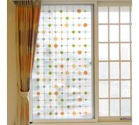 Pellicola per Vetri Finestre Circoli Colorati Pellicola Oscurante Vetri Finestre Privacy Pellicole Adesive Per Vetri Autoadesive Pellicole Oscuranti Vetro Adesivo Bagno Cucina 60x116cm/1 Pcs