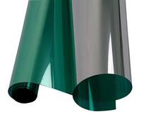 Pellicola per Vetri Finestre Finestra di isolamento termico 3.0m lunghezza film verde argento autoadesivo anti -Uv Risparmio energetico for la prospettiva a due vie Tint-Foil(25cmx3.0)