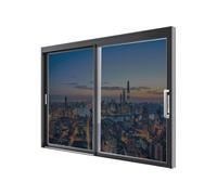 Pellicola per Vetri Finestre Opaca 100 x 300 cm Anti-Uv Controllo Del Calore Pellicola per Vetri Finestre a Specchio di Protezione UV Adatto a Tutte Le, Grigio