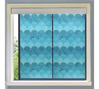 Pellicola per Vetri Finestre Oro Blu Del Cielo Pellicole Oscuranti per Vetri Finestre Privacy Senza Colla Pellicola Oscurante Autoadesive Bagno Cucina Camera da Letto Ufficio 45x100cm/4 Pcs