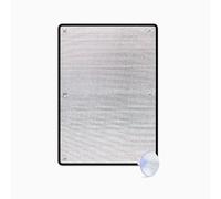 Pellicola per Vetri Privacy e Protezione Solare, Pannello Termoriflettente, Pellicola Riflettente Anti-Calore con Ventosa, Pellicole Isolante in Foglio di Alluminio(Nero,100x130cm)