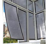 Pellicola per Vetri Riflettente Protezione Solare,Pellicola Oscurante Privacy,Pannello Termoriflettente,Pellicola Isolante in Lamina di Alluminio,Pellicola per Finestre Anti-UV (50x100cm/20''x39'')