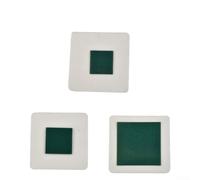 Pellicola per visualizzatore di campo magnetico, 50 x 50 mm, 25 x 25 mm, 30 x 30 mm, rilevatore di display magnetico, per educazione scientifica e controllo di qualità, verde scuro, 1 pezzo (A)