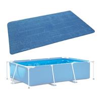 Pellicola Piscina, 260x170cm Copripiscina Solare Rettangolare, Telo Solare tagliabile, Riscaldamento Piscina per Riscaldamento Acqua, con riduzione dells'inquinamento e funzione isolante