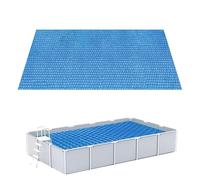 Pellicola Piscina, Copripiscina Solare Rettangolare/Rotondo, Telo Termico Piscinas, Telo Solare per Piscina, Copertura Piscinas Fuori Terra, Copertura Isolante Termica Piegevole, Blu