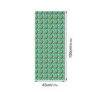Pellicola privacy finestra fermaglio statico verde PVC 3D rilievo texture