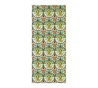 Pellicola privacy finestra fermaglio statico verde PVC 3D rilievo texture