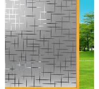 Pellicola Privacy per Finestre e Vetri 115 x 120 cm per Decorazione e La Tutela Della Vita Privata Pellicola Statica Non Adesiva di Finestra per Ufficio Bagno Camera, Doji