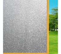 Pellicola Privacy per Finestre e Vetri 55 x 200 cm per Decorazione e La Tutela Della Vita Privata Pellicola Statica Non Adesiva di Finestra per Ufficio Bagno Camera, Glassato